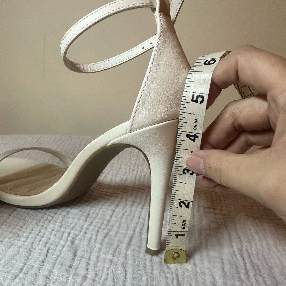 Lulu's Elegant White Ankle Strap Stiletto - Picture 8 of 8